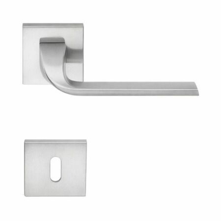 Maniglia Isy BL 11 R Colombo Design per porta, foro Patent, rosetta quadrata 52 mm, finitura Cromat