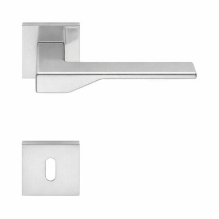 Maniglia Dea FF 21 R Colombo Design per porta, foro Patent, rosetta quadrata 50 mm, finitura Cromat