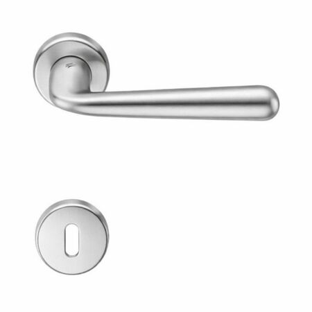 Maniglia Robodue CD 51 R Colombo Design per porta, foro Patent, rosetta tonda diametro 50 mm, finitura Cromat