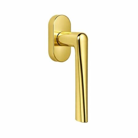 Maniglia DK Robotre CD 92 SM Colombo Design per finestra, rosetta ovale 66x32 mm, finitura Oroplus