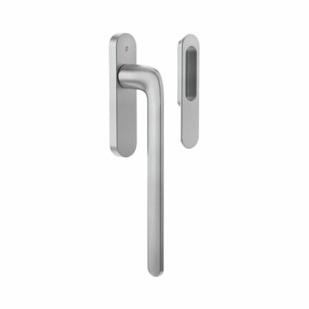 Maniglione ID 313 Colombo Design, per alzante scorrevole finestra, con conchiglia 152,5x34 mm, finitura Cromat