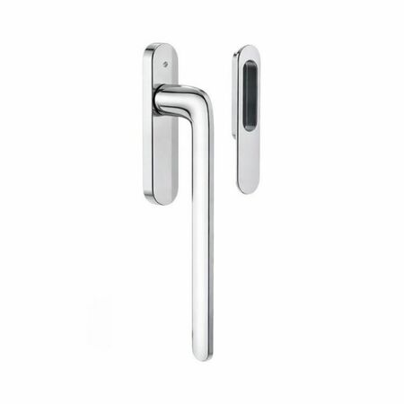 Maniglione ID 313 Colombo Design, per alzante scorrevole finestra, con conchiglia 152,5x34 mm, finitura Cromo