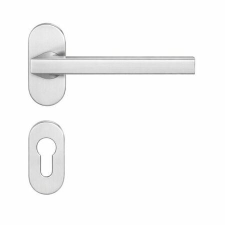 Maniglia per porte Gira Colombo Design, rosetta stretta, foro yale, finitura cromat