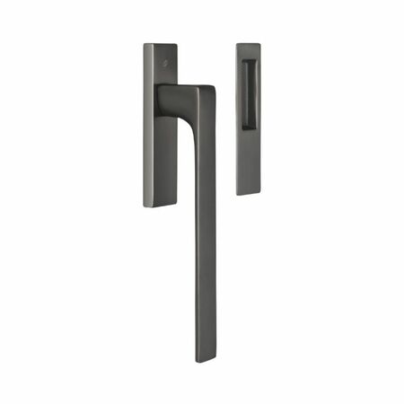 Maniglione ID 513 Colombo Design, per alzante scorrevole finestra, con conchiglia 153x34 mm, finitura Grafite Mat