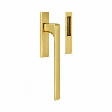 Maniglione ID 513 Colombo Design, per alzante scorrevole finestra, con conchiglia 153x34 mm, finitura Oroplus