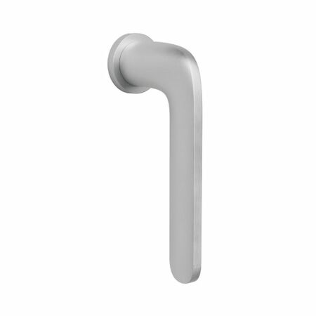 Maniglia martellina Dk Roboquattro Colombo Design per serramento, rosetta tonda Zero evolution, finitura Cromat