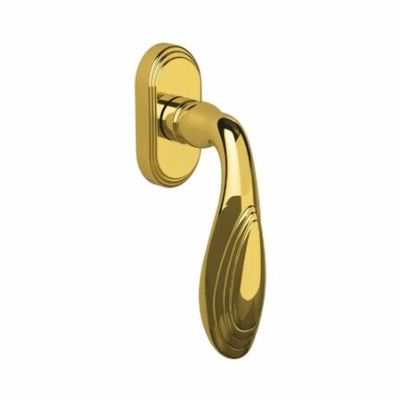 Maniglia DK per finestre, Colombo Design serie Cameo DK, finitura Oro Lucido