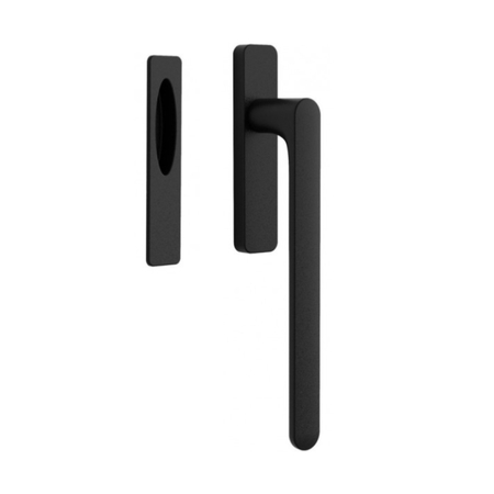 Maniglione One Mood Colombo Design CC113 per alzante scorrevole, con conchiglia 32x151 mm, Ottone finitura Nero
