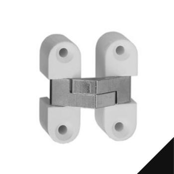 Cerniera a scomparsa 2025 Ceam, per mobile, dimensioni 33x10,8 mm, finitura Brunito Nero