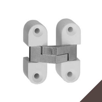 Cerniera a scomparsa 2025 Ceam, per mobile, dimensioni 33x10,8 mm, finitura Bronzato Marrone