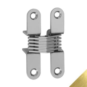 Cerniera a scomparsa 502 Ceam, per mobile, dimensioni 64,8x13 mm, finitura Ottonato