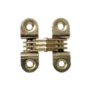 Cerniera a scomparsa 504 Ceam, per mobile, dimensioni 39,3x13 mm, finitura Ottonato
