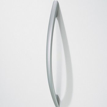 Maniglia per mobili Confalonieri, interasse 288 mm, lunghezza 15 mm, in Argento Satinato Opaco