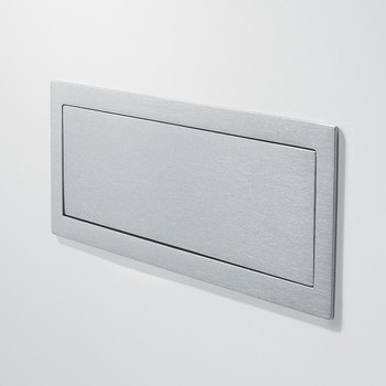 Maniglia ad incasso per mobili Confalonieri, interasse 144 mm, in metallo pressofuso e nylon, finitura in Cromo Lucido