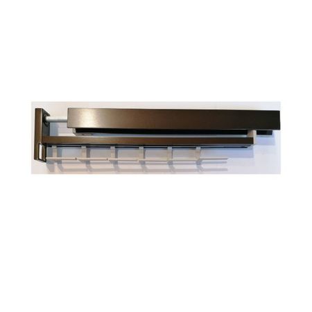 Portacravatte e cinture estraibile per armadi Confalonieri, Flow system, in alluminio e metallo pressofuso, finitura in Argento 7