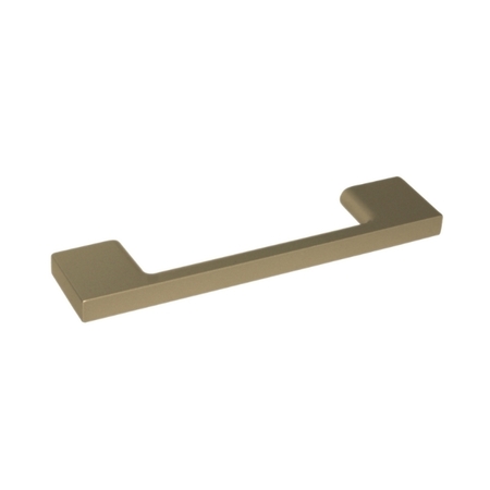 Maniglia MB09020G Confalonieri per mobile, interasse 128 mm, dimensione 164x8,5 mm, Zama finitura Bronzo Spazzolato