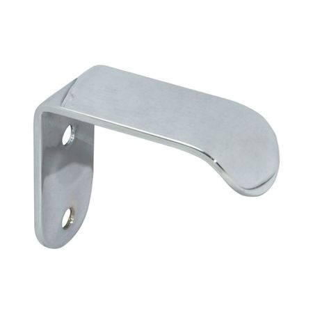 Maniglia MB00864B Confalonieri per mobile, dimensione 22x48x14 mm, fissaggio a vite, Ottone finitura Cromo Lucido