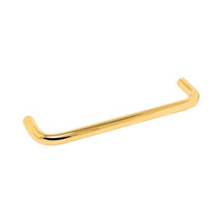 Maniglia MB00871C Confalonieri per mobile, interasse 224 mm, dimensioni 234x10 mm, Zama finitura Oro Lucido