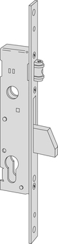 Serratura meccanica da infilare a catenaccio basculante Cisa, a cilindro, per montanti, catenaccio e rullo, entrata 25 mm