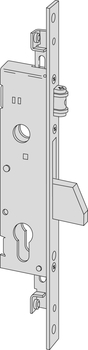 Serratura meccanica da infilare a catenaccio basculante Cisa, a cilindro, per montanti, catenaccio e rullo, entrata 25 mm, con predisposizione chiusura supplementare