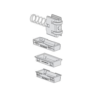 Rullo accessorio Cisa modulare, per serratura multitop regolabile da 2,5 a 16,5 mm