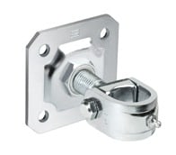 Cardine a fascetta con ingrassatore e piastra Comunello 186, diametro 35 mm, finitura Zincato