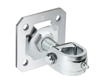 Cardine a fascetta con ingrassatore e piastra Comunello 186, M.27 diametro 40 mm, finitura Zincato