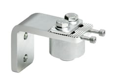 Cardine superiore Comunello con doppia regolazione e piastra 85L, misura grande, diametro 70 mm, finitura Zincato