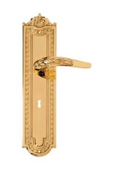 Maniglie per porta in stile Primo Impero serie Ortensia, design Enrico Cassina