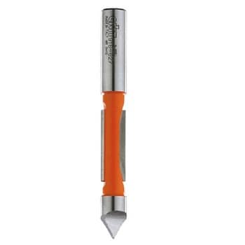 Fresa CMT per forare e rifilare con guida, diametro 6 mm, altezza di taglio 19 mm
