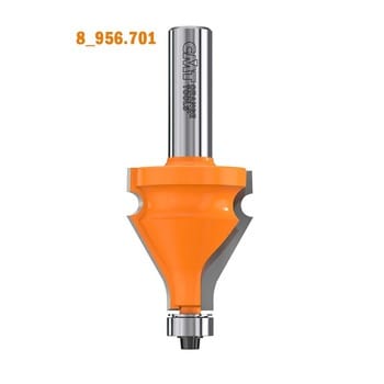 Fresa CMT per corrimano, diametro 35 mm, altezza di taglio 38 mm, diametro attacco 12 mm
