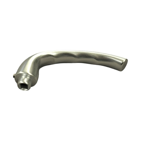 Mezza maniglia New Creta 33GAR Dierre per porta blindata, finitura Argento