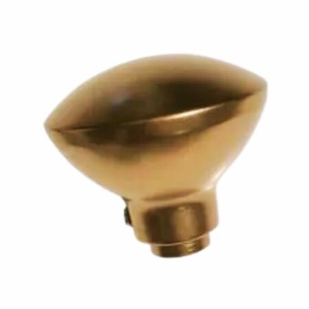 Pomolo 33ITR New Creta Dierre, per porta blindata fisso-girevole, finitura Ottone