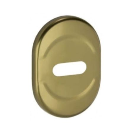 Mostrina esterna corta 63QR c Dierre per porta blindata, foro centrato per chiave doppia mappa, finitura Bronzo