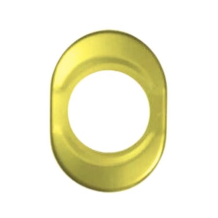 Mostrina esterna corta 63STR New Creta Dierre per Defenfer porta blindata, finitura Ottone