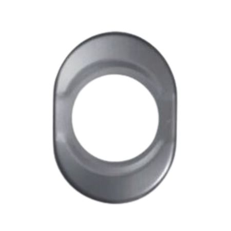 Mostrina esterna corta 63SAR New Creta Dierre per Defenfer porta blindata, finitura Argento