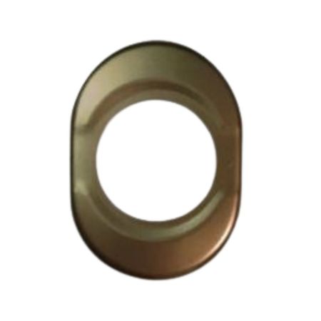Mostrina esterna corta 63S R New Creta Dierre per Defenfer porta blindata, finitura Bronzo