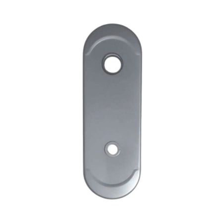 Mostrina interna lunga 63NAR New Creta Dierre per cilindro con codolo per porta blindata, finitura Argento