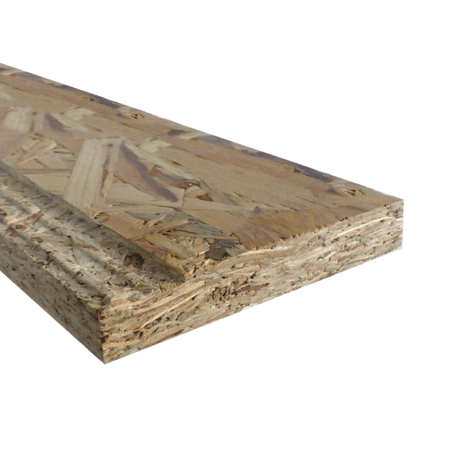 Listello OSB DeFaveri per profilo controtelaio C1 Super, dimensioni 18x120 mm, lunghezza 3000 mm, materiale Legno