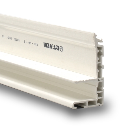 Profilo cassamatta DeFaveri per controtelaio C1 Super, taglio termico, battuta 40 mm, lunghezza 3000 mm, materiale PVC