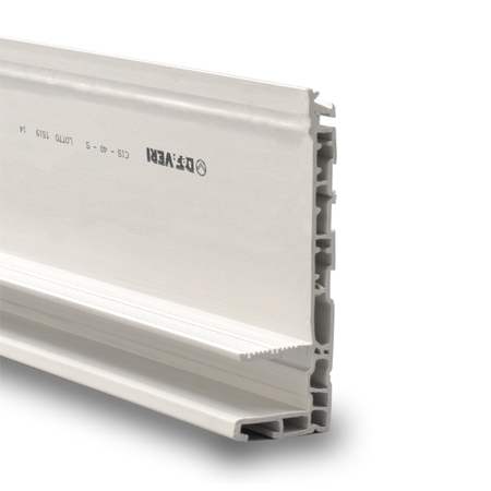 Profilo cassamatta DeFaveri per controtelaio C1 Super, taglio termico, battuta 70 mm, lunghezza 3000 mm, materiale PVC