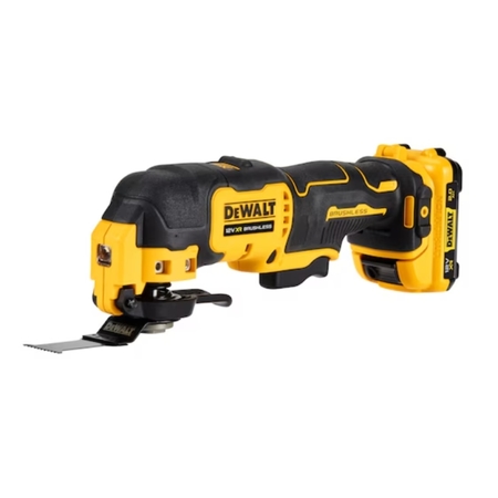 Utensile multifunzione 12V XR DCS353D2-QW Dewalt, velocità regolabile, 1,6 gradi di oscillazione, 0-18000 giri/min, kit batterie 2 Ah