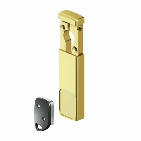 Defender MG030 Disec per protezione porta blindata, sistema scorrimento magnetico, Ottone finitura PVD Lucido Verniciato