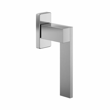 Martellina DK Esa DND ES25V per finestra, rosetta rettangolare stretta 31x64x9 mm, Zama finitura Cromo/ Power Cromo Satinato