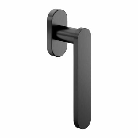 Martellina DK Short DND SH22V per finestra, rosetta ovale 31x64x9 mm, Ottone finitura Grafite Satinato