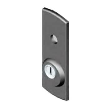 Rinforzo Disec per serratura basculante Debasc, profilo cilindro tondo, interasse 70 mm, colore Nero