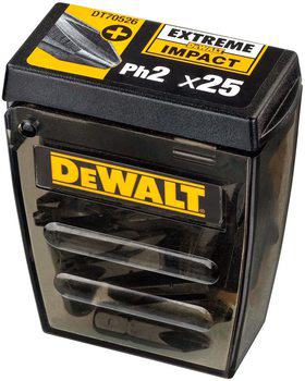 Confezione 25 punte Impact assortite DeWalt per avvitatore, articolo DT70527-QZ
