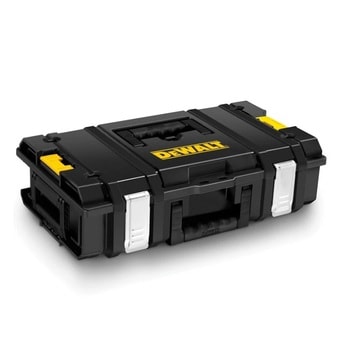 Cassetta porta minuteria Tough System Dewalt, vaschette estraibili, contenitori per punte nel coperchio, dimensioni 158x336x550 mm
