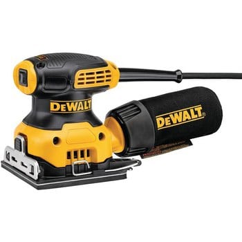 Levigatrice orbitale con motore 230 W DeWalt per legno, 1/4 foglio, diametro orbita 1,6 mm