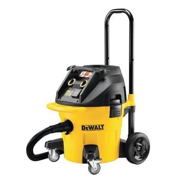Aspiratore solido/liquido elettrico DeWalt con classe L, capacit&agrave; serbatoio 35 l, con doppio filtro